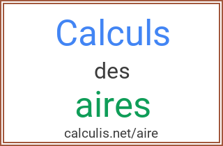 calcul aire