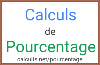 Calcul Pourcentage